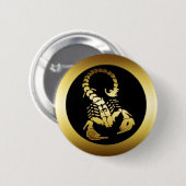 GOLDENER SKORPION BUTTON (Vorne & Hinten)
