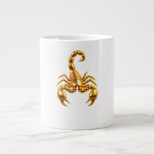 Goldener Skorpion Kaffeebecher
