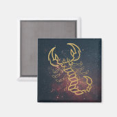 Goldener Skorpion Magnet (Vorderseite/Rückseite)