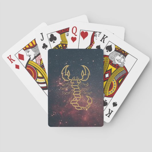 Goldener Skorpion Spielkarten (Rückseite)