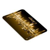 Goldener Skyline-Magnet Chicago Magnet (Rechte Seite)