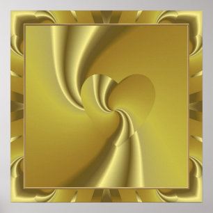 Goldener Slumber der Liebe - Liebe in verschleiert Poster