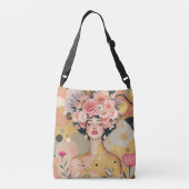 Goldener Slumber Tragetaschen Mit Langen Trägern (Rückseite)