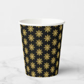 Goldener Snowflake-Papier-Cup Pappbecher (Links)