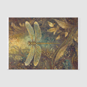 Goldener Sommerkönig, Libelle Seidenpapier
