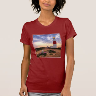 Goldener Sonnenaufgang an Leuchtturm Portlands T-Shirt