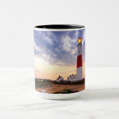 Goldener Sonnenaufgang an Leuchtturm Portlands Tasse (Zentrum)