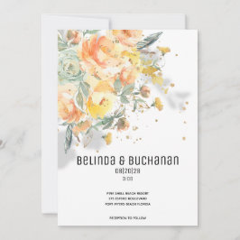 Goldener Sonnenaufgang Einladung