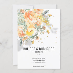 Goldener Sonnenaufgang Einladung