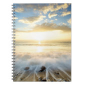 Goldener Sonnenaufgang Notizblock (Vorderseite)