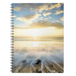 Goldener Sonnenaufgang Notizblock