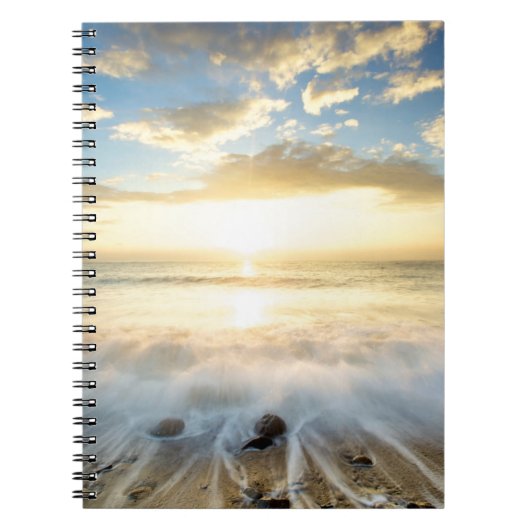 Goldener Sonnenaufgang Notizblock (Vorderseite)