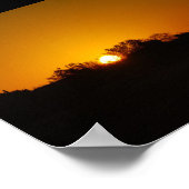 Goldener Sonnenaufgang Poster (Ecke)