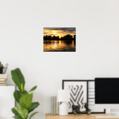 Goldener Sonnenaufgang Poster (Heimbüro)