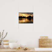 Goldener Sonnenaufgang Poster (Küche)