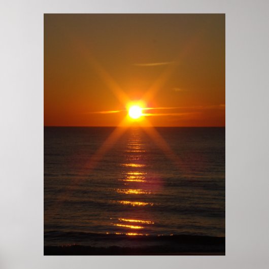 Goldener Sonnenaufgang Poster (Vorne)