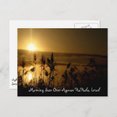 Goldener Sonnenaufgang Postkarte (Vorne/Hinten)