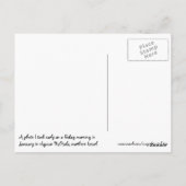 Goldener Sonnenaufgang Postkarte (Rückseite)