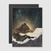 Goldener Sonnenaufgang über den Marmorbergen und S Magnetkarte (Vorne/Hinten)