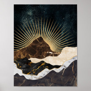 Goldener Sonnenaufgang über den Marmorbergen und S Poster