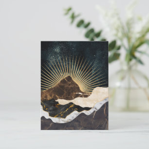 Goldener Sonnenaufgang über den Marmorbergen und S Postkarte