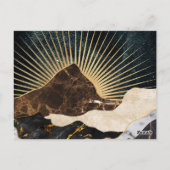 Goldener Sonnenaufgang über den Marmorbergen und S Postkarte (Rückseite)