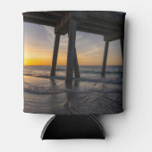 Goldener Sonnenaufgang unter Pensacola Pier kann k Dosenkühler (Vorderseite)