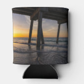 Goldener Sonnenaufgang unter Pensacola Pier kann k Dosenkühler (Rückseite)