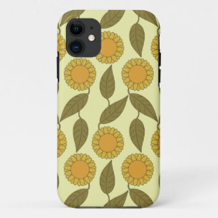 Goldener Sonnenblume-Muster iPhone 5 Kasten Case-Mate iPhone Hülle