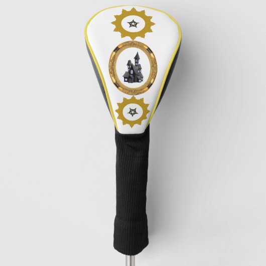 Goldener Sonnenschutzvektor Golf Headcover (Vorderseite)