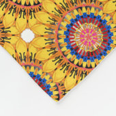 Goldener Sonnenstrahl Fleecedecke (Ecke)