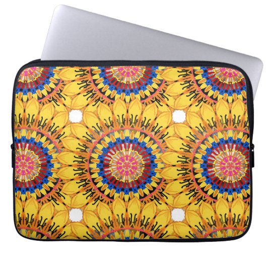 Goldener Sonnenstrahl  Laptopschutzhülle (Vorderseite)