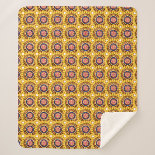 Goldener Sonnenstrahl Sherpadecke (Vorderseite)