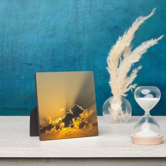 Goldener Sonnenuntergang als Cloud Fotoplatte (InSitu)