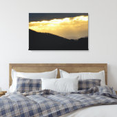 Goldener Sonnenuntergang am Blue Ridge Leinwanddruck (Insitu (Schlafzimmer))