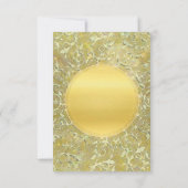 Goldener Sonnenuntergang Einladung (Rückseite)