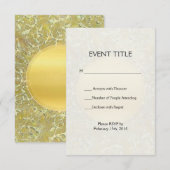 Goldener Sonnenuntergang Einladung (Vorne/Hinten)