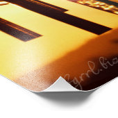 Goldener Sonnenuntergang Fotodruck (Ecke)