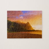 Goldener Sonnenuntergang, Hawaii Puzzle (Horizontal)
