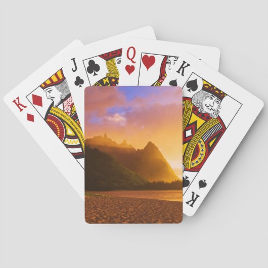 Goldener Sonnenuntergang, Hawaii Spielkarten (Rückseite)
