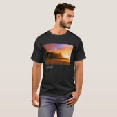 Goldener Sonnenuntergang, Hawaii T-Shirt (Vorne ganz)