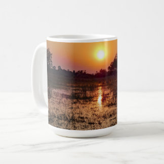 Goldener Sonnenuntergang Kaffeetasse
