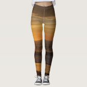 Goldener Sonnenuntergang Leggings (Vorderseite)
