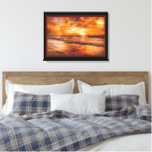 Goldener Sonnenuntergang Leinwanddruck (Insitu (Schlafzimmer))