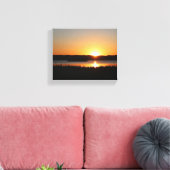 Goldener Sonnenuntergang Leinwanddruck (Insitu (Wohnzimmer))