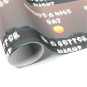 Goldener Sonnenuntergang mit schönen Tag- und Nach Geschenkpapier (Rolleneckpunkt)