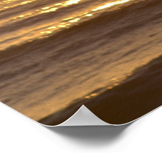 Goldener Sonnenuntergang VI - Poster (Ecke)