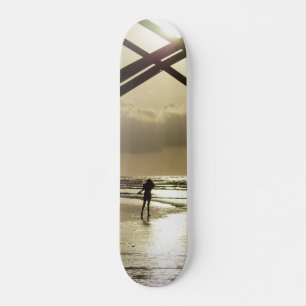 Goldener Spaziergang Skateboard