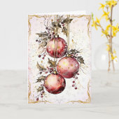 Goldener Splendor zu Weihnachten Karte (Gelbe Blume)