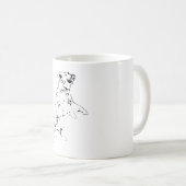 Goldener Sprung in der Herbstluft Kaffeetasse (VorderseiteRechts)